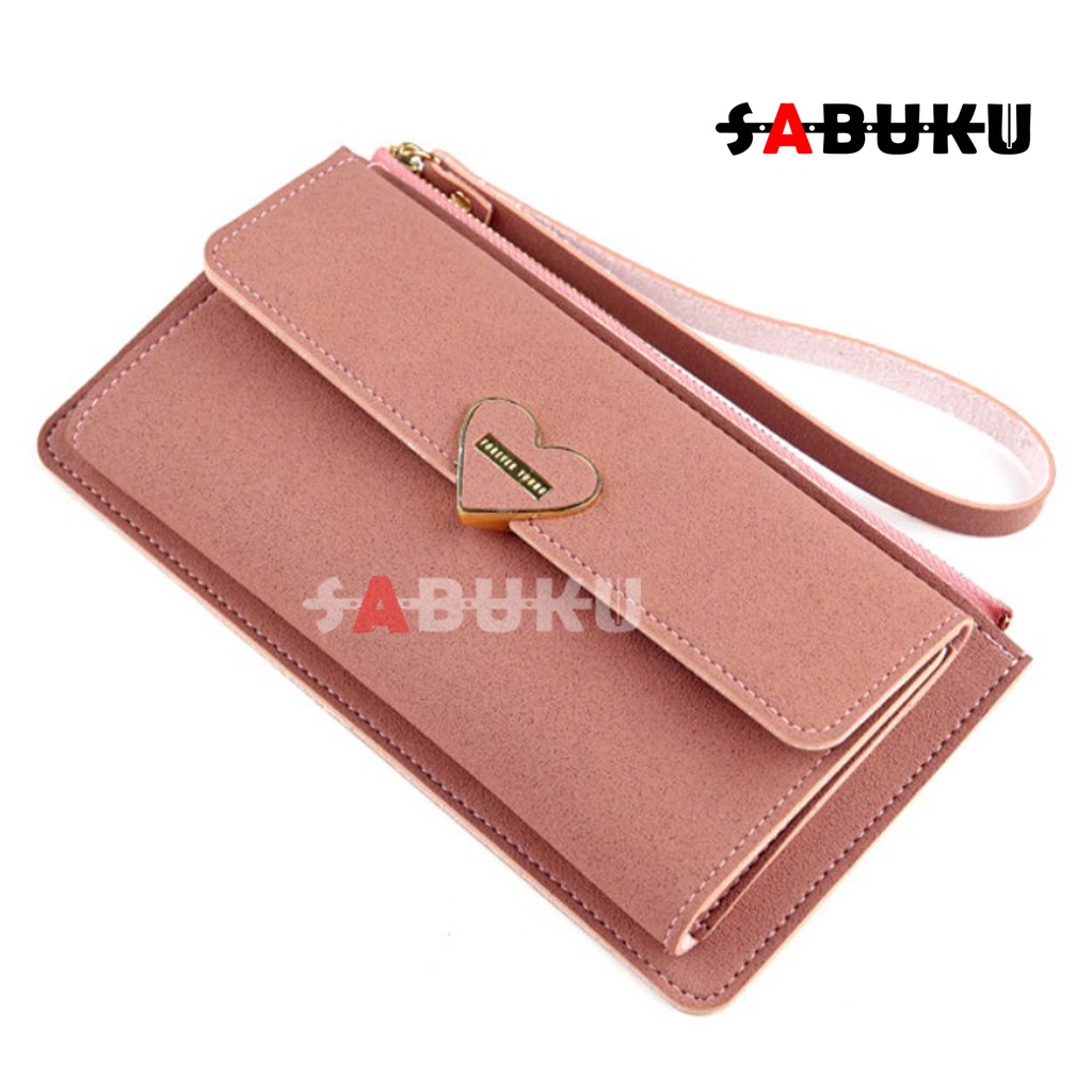 Dompet Wanita Elegan Dompet Panjang Fashion Korea Model Simple -083