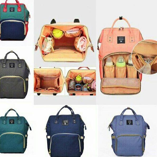 ۞ TAS BAYI MULTIFUNGSI diaper bag + BOX TAS RANSEL DIAPERS Tas Kasur Bayi Diaper Bag Multifungsi Ane