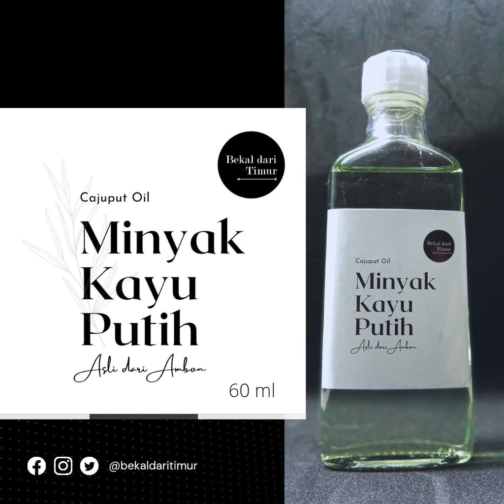 60ml - Minyak Kayu Putih Asli dari Ambon