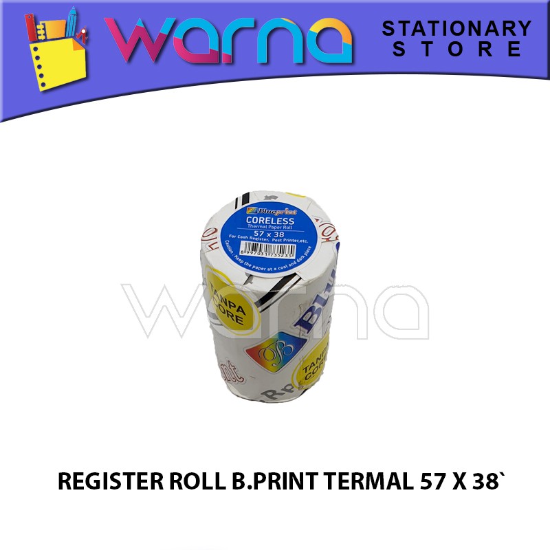 

KERTAS PRINT THERMAL/REGISTER ROLL/ BLUE PRINT TERMAL 57 X 38