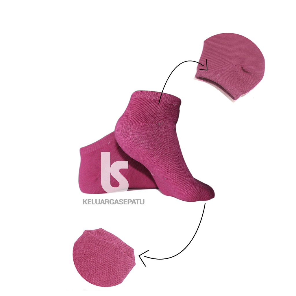TERMURAH KAOS KAKI SOKA PENDEK SEMATA KAKI SPANDEK-PINK