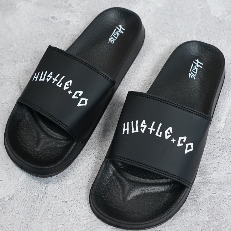 sandal slop basic polos / slipper slop pria-Motif 2