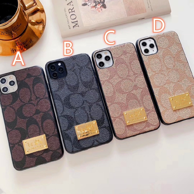 Hard Case Bahan Metal Desain Coach Untuk Iphone 11 Pro Max Xr Xs Max Se2 I6 7 8 Plus