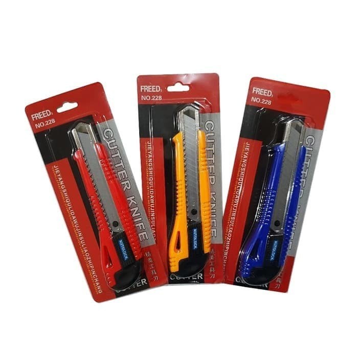 

Produk Pisau Cutter / Pisau Kater / Cutter Knife + Bonus 2 Pcs Mata Pisau Fre Diskon