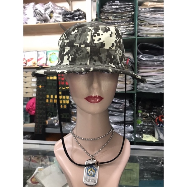 Topi Rimba Tactical Topi rekat topi rimba perekat  topi Velcro Loreng topi outdoor loreng