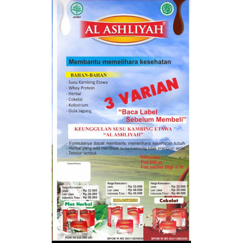 

Susu Kambing Herbal Sinergi AL ASHLIYAH 200 gr