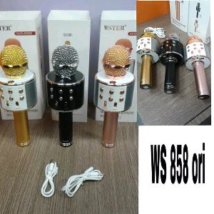 Mic Bluetooth  WSTER WS 858 ORIGINAL Mic wireless WSTER WS 858 ORIGINAL Berkualitas