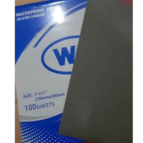 AMPLAS KERTAS/AMPLAS GOSOK/AMPLAS GOSOK ANTI AIR/AMPLAS KERTAS WD BIRU TERSEDIA 2 UKURAN/ AMPLAS PALING HALUS/ AMPLAS DUCO WD/ WATERPROOF PAPER/SILICONE CARBIDE