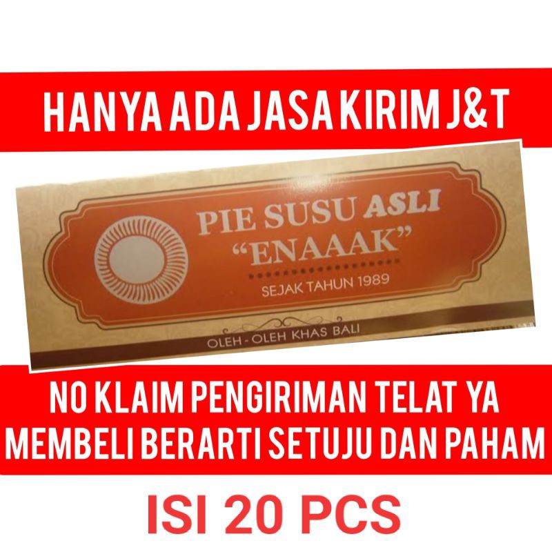 Pie Susu isi 20pcs Asli enak enaak enaaak