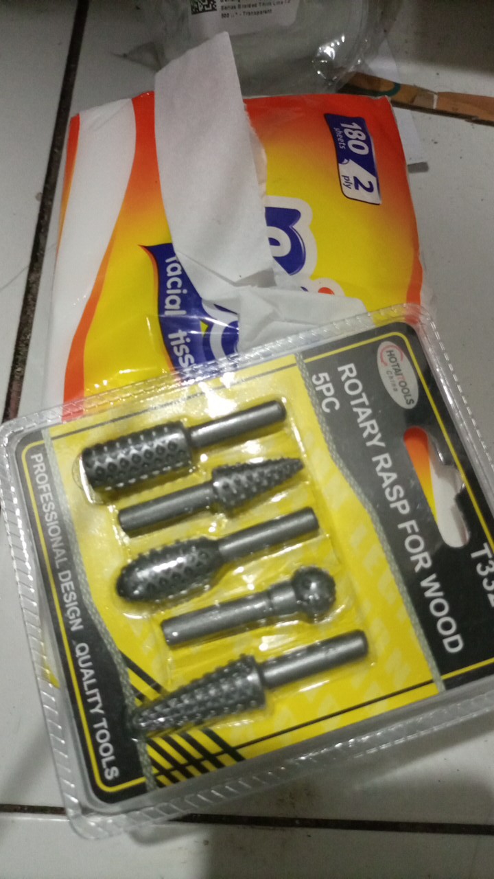Mata Bor Lubang Ukir Kayu Wood Bits Steel 1/4 Inch 5 Pcs 57000