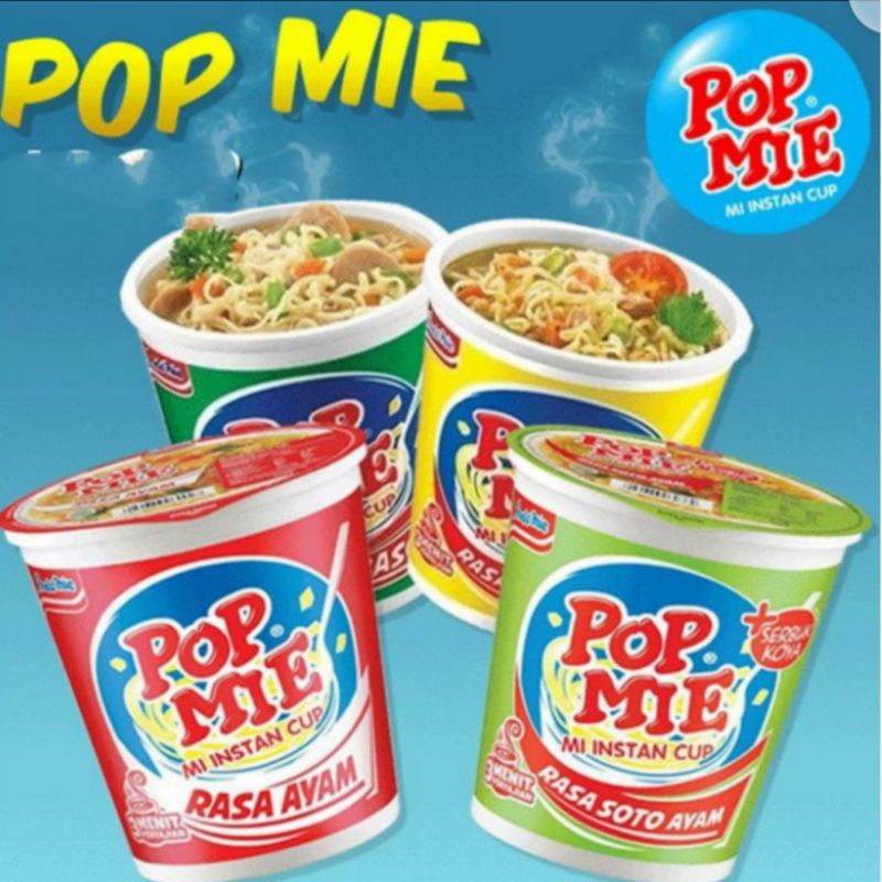 Jual Pop Mie Kuah Mie Instan Cup Rasa Ayam Bakso Soto Ayam Dan Kari