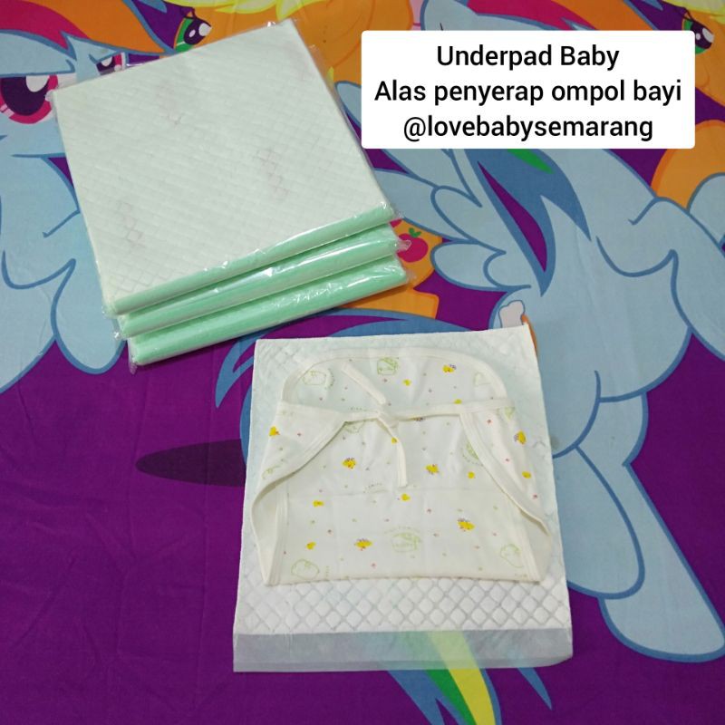 28x28cm ALAS OMPOL POPOK KAIN CLODI UNDERPAD BABY PERLAK DIAPER BAYI SEKALI PAKAI ALAS CARSEAT STROLLER