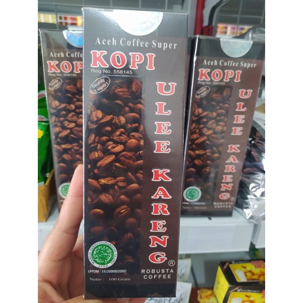 

Kopi Ulee Kareng Robusta Coffee Super kotak Lux 100 gr