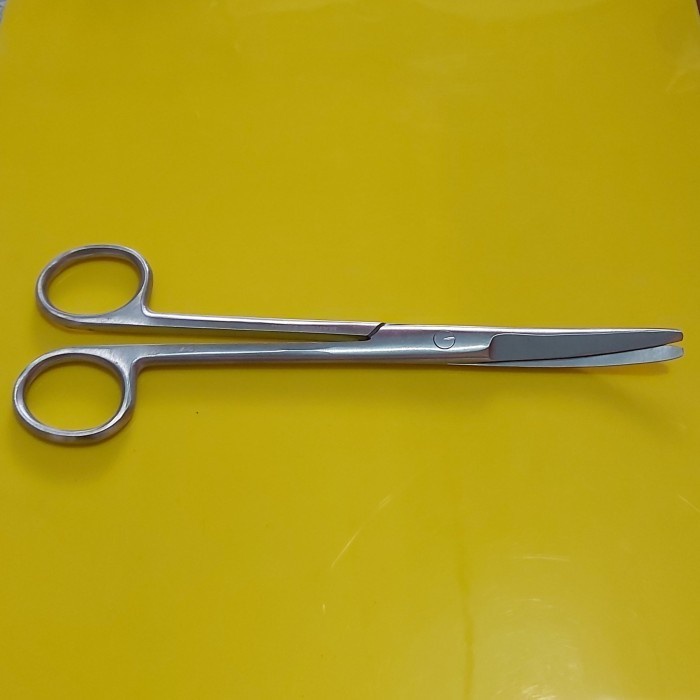 Gunting Mayo Bengkok 14cm. MAYO Scissors Curved 14 cm. Gunting IUD 14cm.