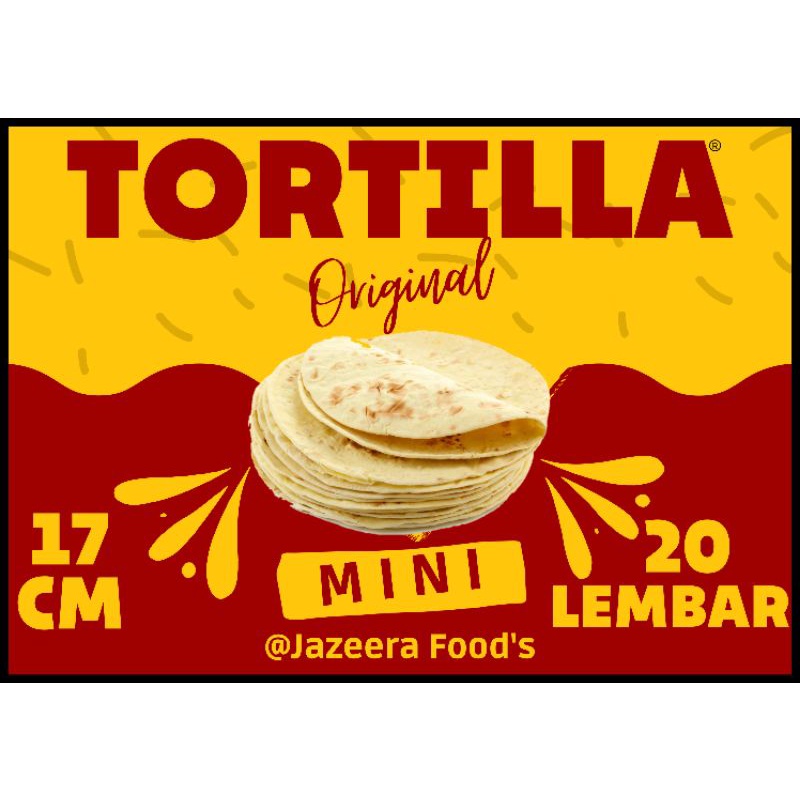 

Tortilla crispy / kulit kebab uk 17cm isi 20pcs