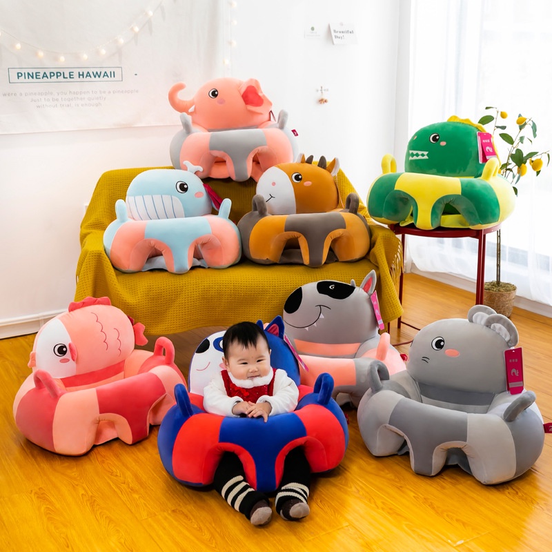SB 1A | Sofa Bayi Jumbo Lucu | Sofa Bayi Motif Hewan | Sofa untuk Belajar Duduk Bayi Anak Import RUZAIN MALL