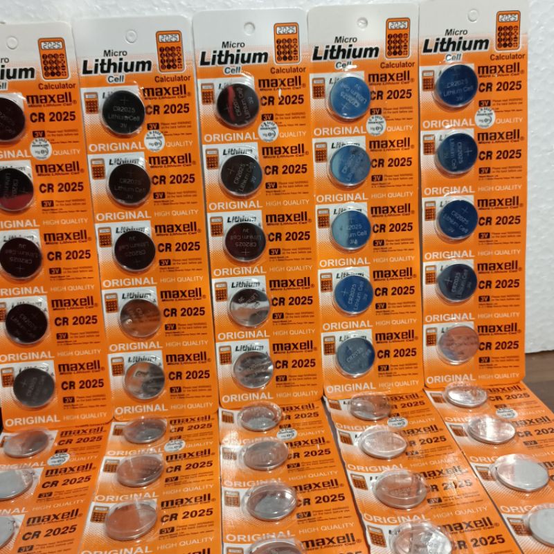 Batre battery maxell murah CR2025 / 2025/3volt lithium cel batre timbangan batre remot batre jam dll