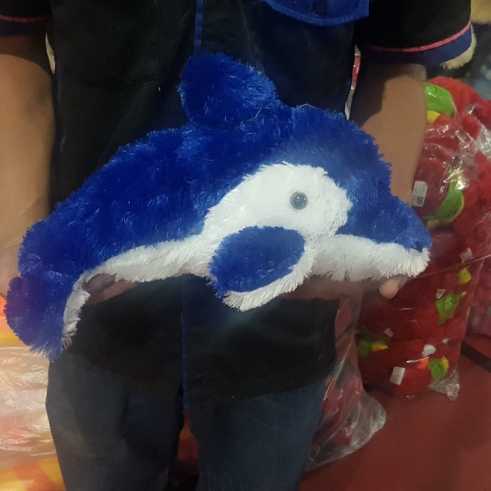 Hot Sale Fto Asli Boneka Ikan Baby Shark Dolphin Dolpin Lumba Lumba Paus Biru Termurah