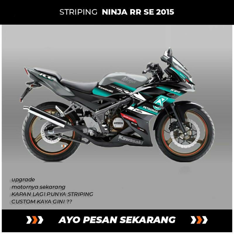 STIKER STRIPING MOTOR NINJA RR SE 2015 MOTIF PETRONAS