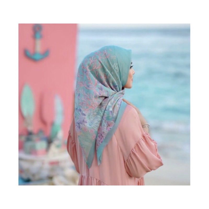 Buttonscarves disney little mermaid in teal