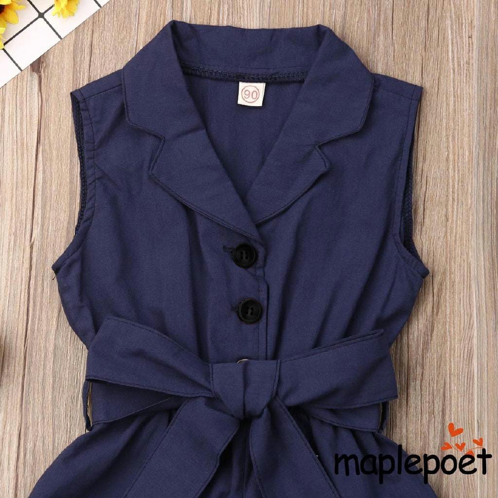 TokoMilkan Jumpsuit Anak Perempuan Yura Bahan Katun Rami | Pakaian Anak Umur 1-6 Tahun