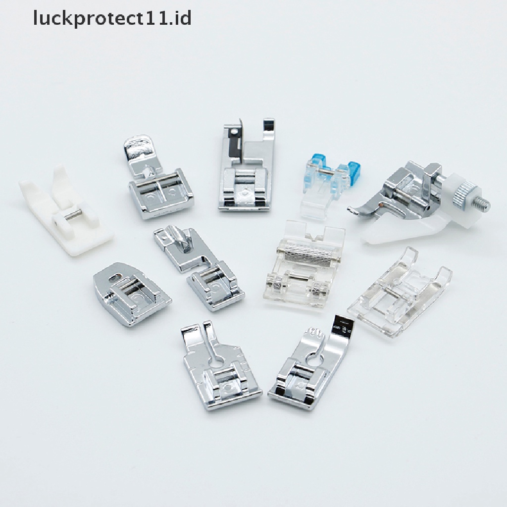 // Hg &amp; ID// 11pcs Multi Fungsi Presser Foot Domestic Kaki Mesin Jahit Aksesoris Set