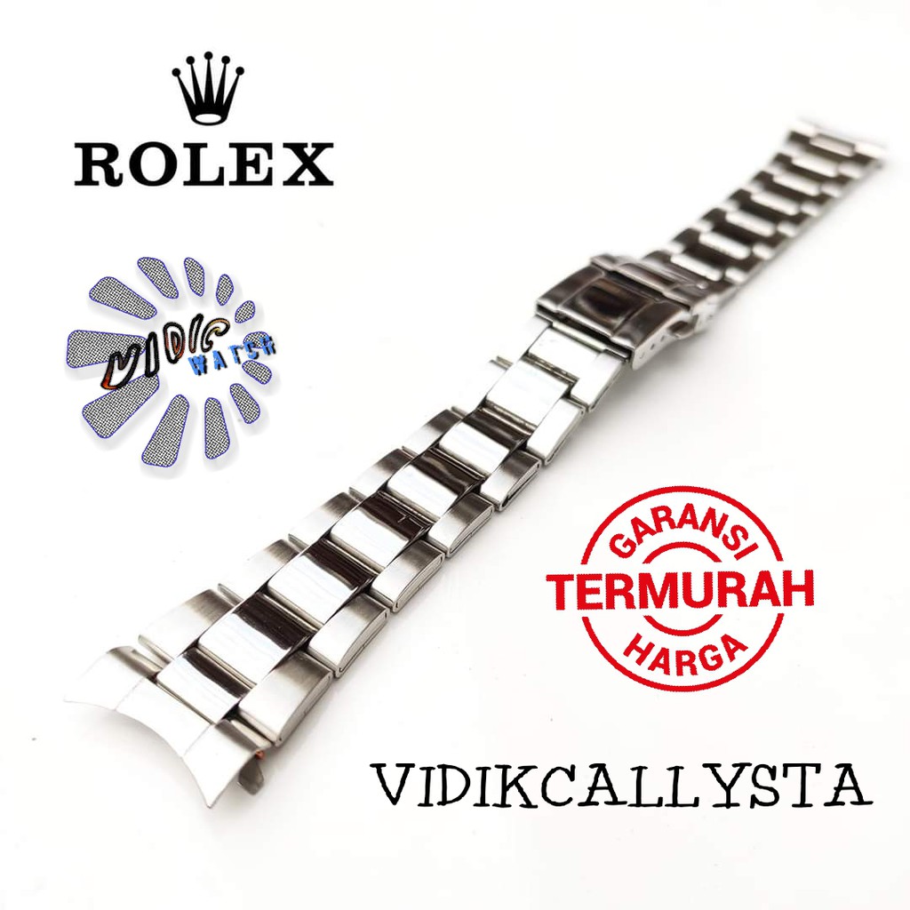 20mm Rolex Daytona Strap watch Band Silver Tali Rolex Daytona 20 MM