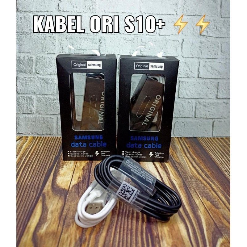 SAMSUNG KABEL DATA GALAXY S10 S10E S10+ TYPE C ORIGINAL 100% -HITAM