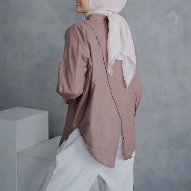 Nelka Shirt Kemeja Wanita Oversize