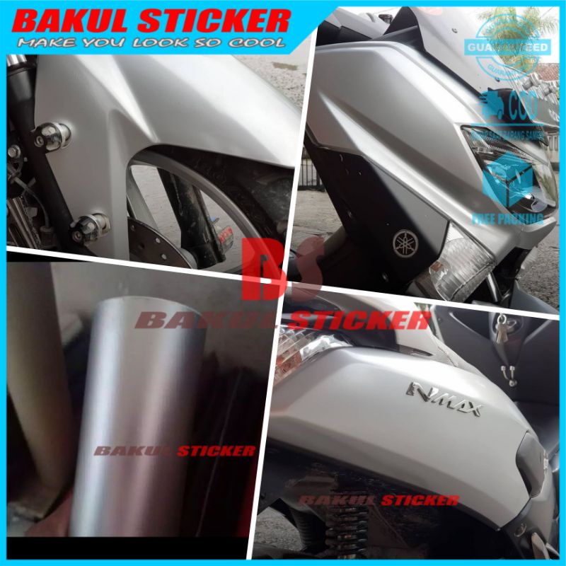 Stiker Skotlet Silver Doff Chrome Metalik
