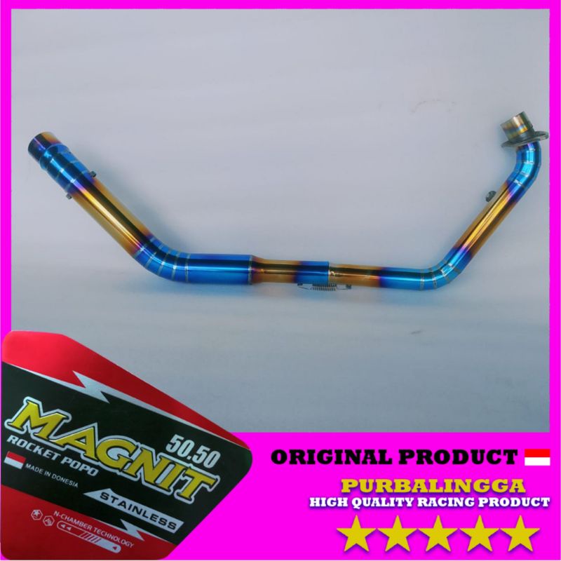 Pipa leher knalpot racing Bluegold Cbr 150r 2021 Facelift full cacing stainless Cbr K45N K45R Faceli