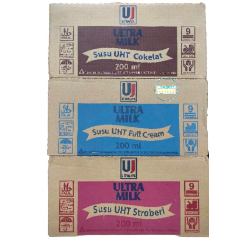 

Ultra Milk Uht 200ml Karton Isi 24pcs