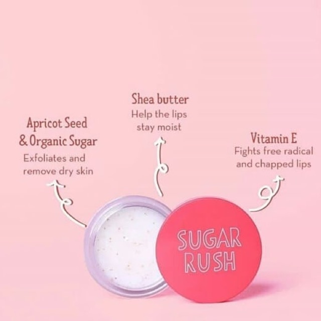 ❤️ MEMEY ❤️ EMINA Sugar Rush Lip Scrub