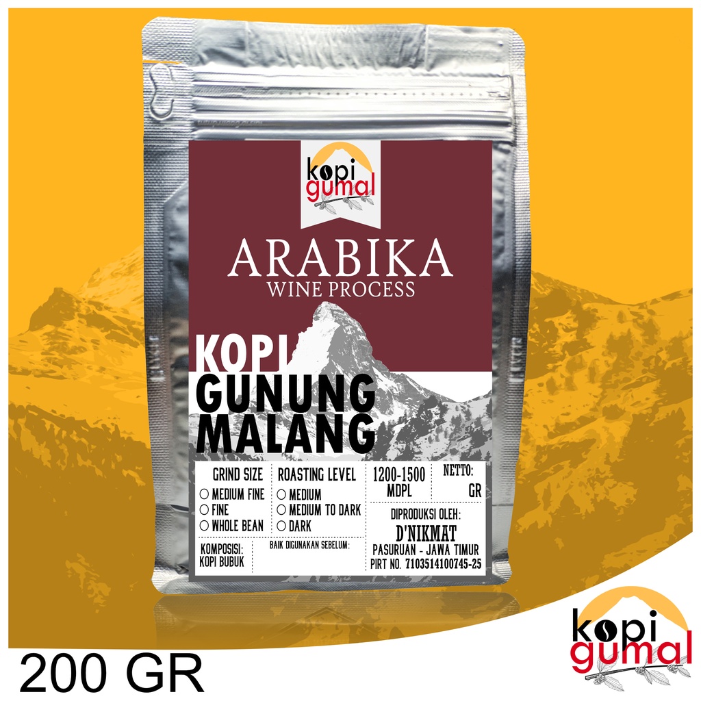 

DNikmat Kopi Gumal Arabika Wine 200gr