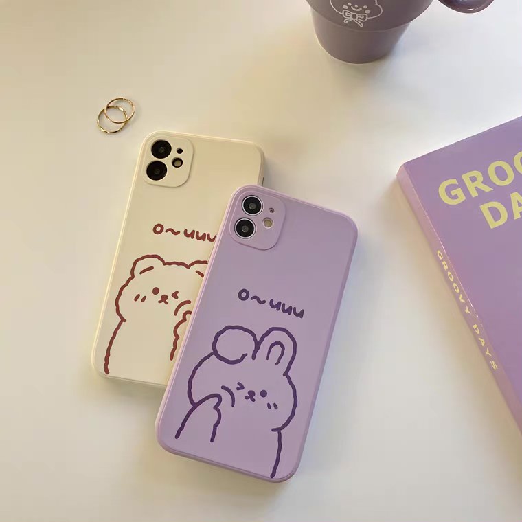 [TPC] Casing Iphone HP 6 6S 7 8 PLUS X XS MAX XR 11 12 13 MINI PRO PROMAX IP049 Bear INS Korean Phone Case Cute