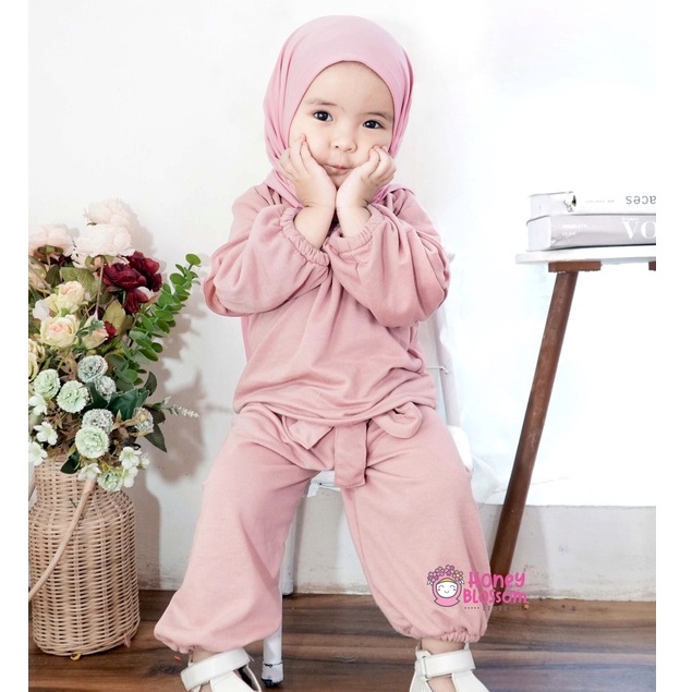 Alika One Set Anak Honeyblossom / Original Setelan One Set Anak Perempuan 1 Tahun