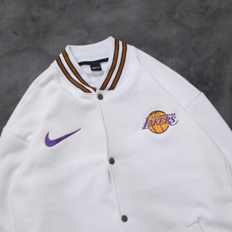 VARSITY LAKERS X NIKE BORDIR PUTIH AUTHENTIC PREMIUM &amp; VARSITY RAIDERS