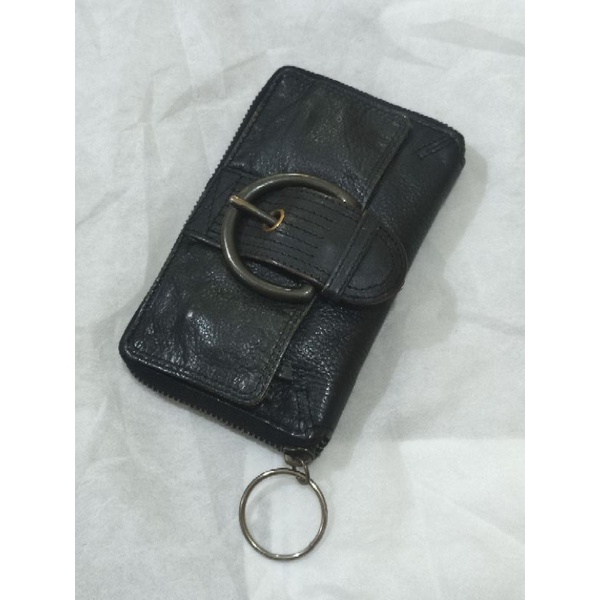 Dompet Fossil Vintage Pria Wanita Preloved Rare Black Hitam