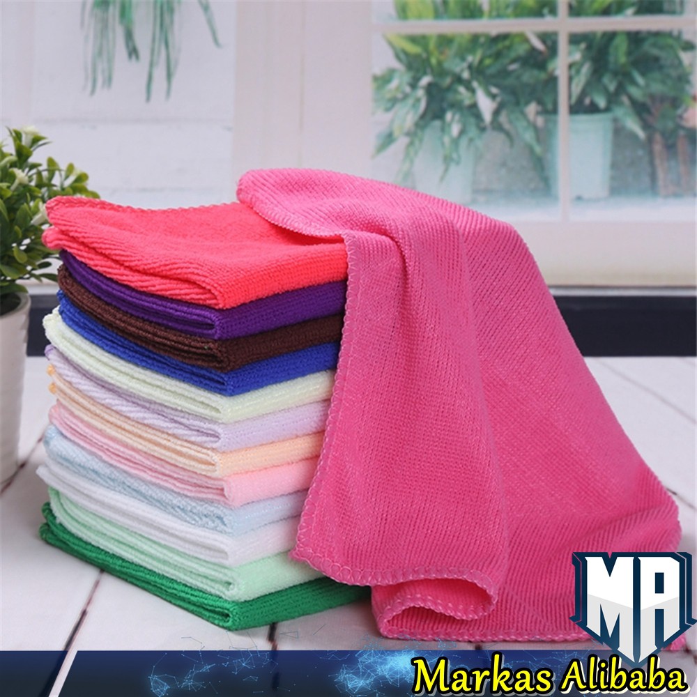 Sapu Tangan Handuk / Handuk Wajah Microfiber Halus Ukuran 60x30cm