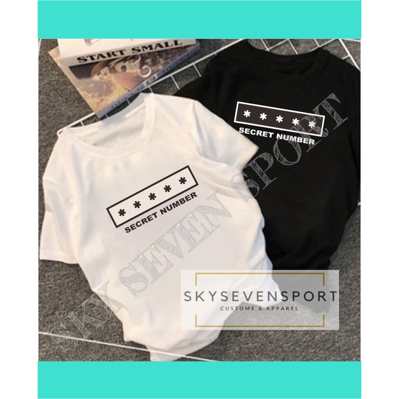 KAOS KPOP SECRET NUMBER LOGO BIG S-XXL / TSHIRT MEMBER SN LEA DITA JINNY SOODAM DENISE BAGUS