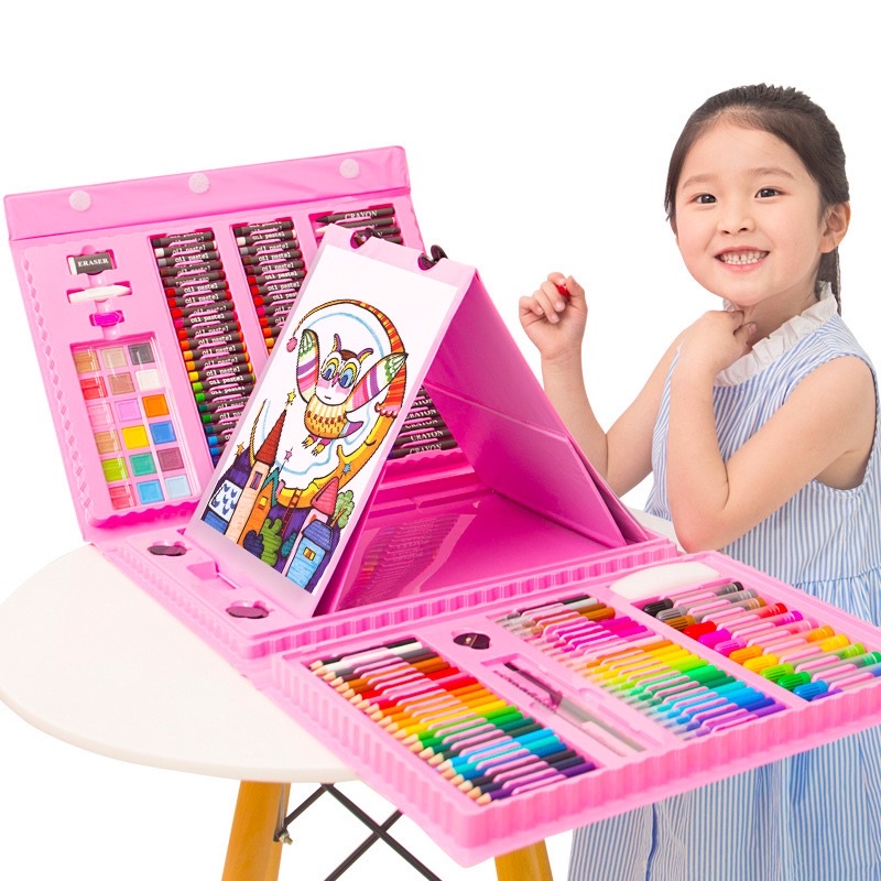 

Alat Lukis Set 208pcs Crayon Oil Paste Krayon Mewarnai Pensil Warna Cair Perlengkapan Tulis Sekolah - Peralatan lukis - Peralatan mewarnai - Krayon