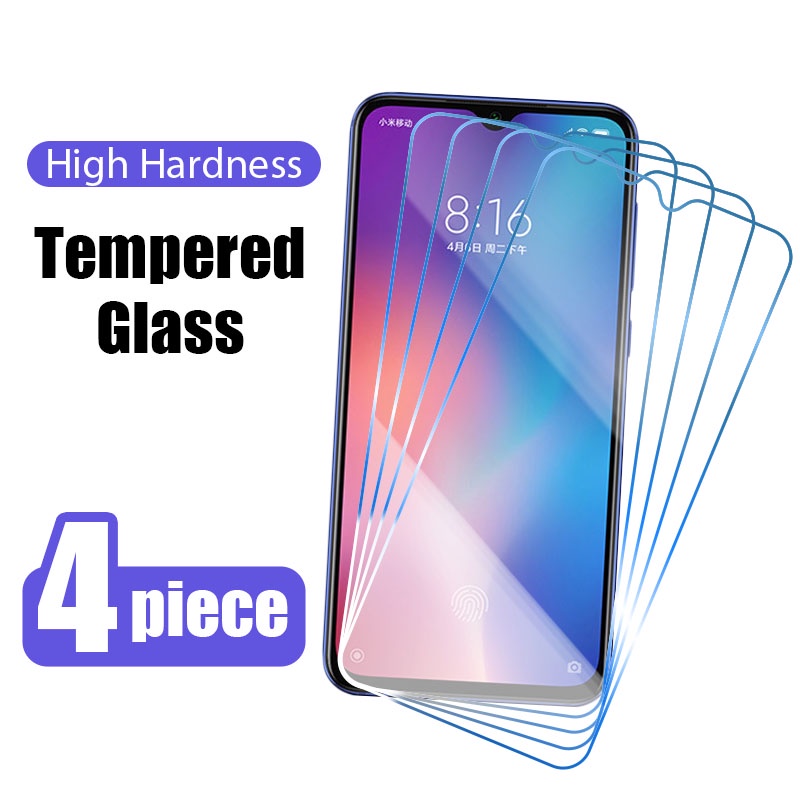 4pcs Pelindung Layar Tempered Glass Untuk Xiaomi Mi 9 11 10T A2 A3 Lite 11 Lite 5G M2 M3 X3 10T F2 9T Pro X3 GT NFC 11i