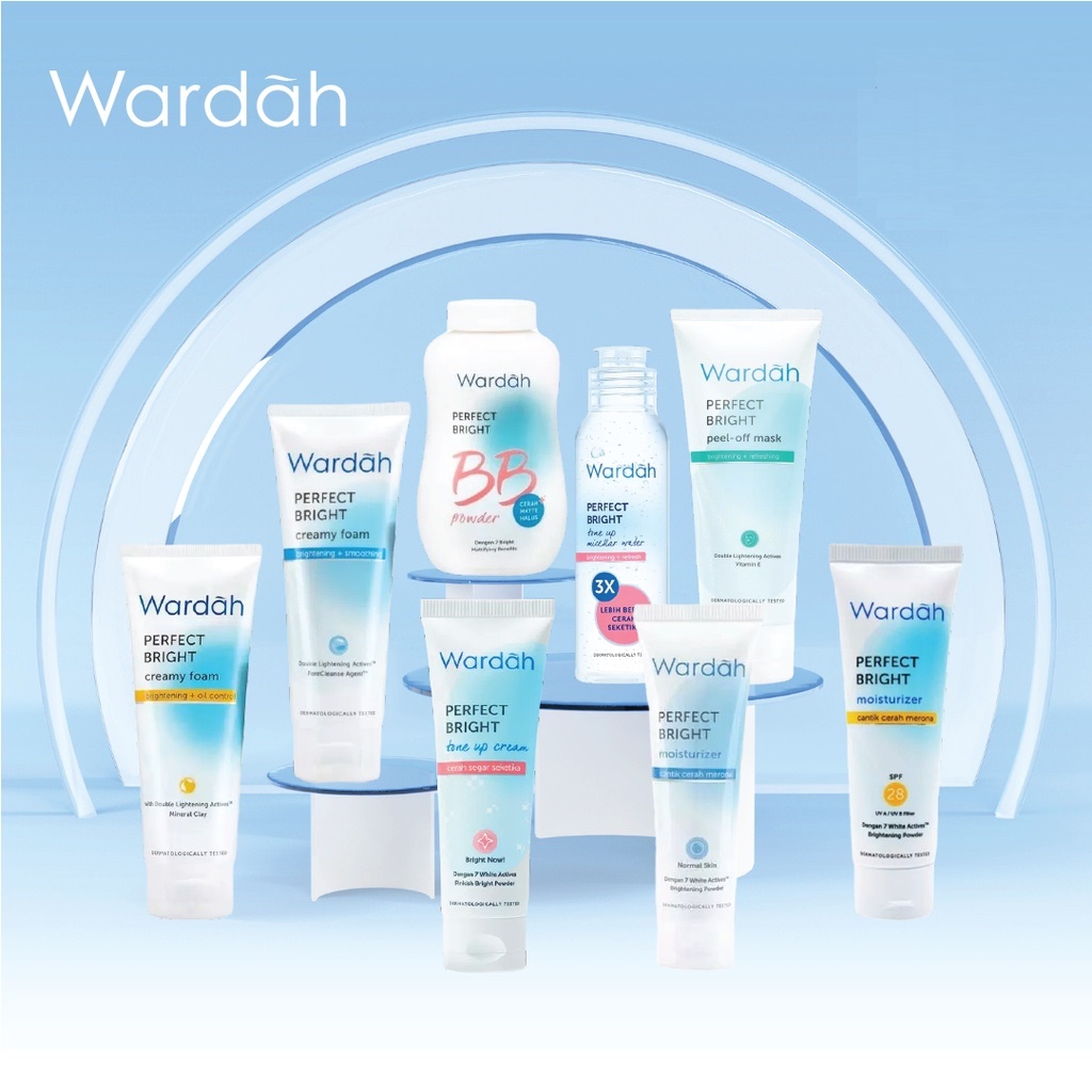 Fashion Fair - Wardah Perfect Bright Series | Tone Up | Moist | Peel Off Mask | Powder