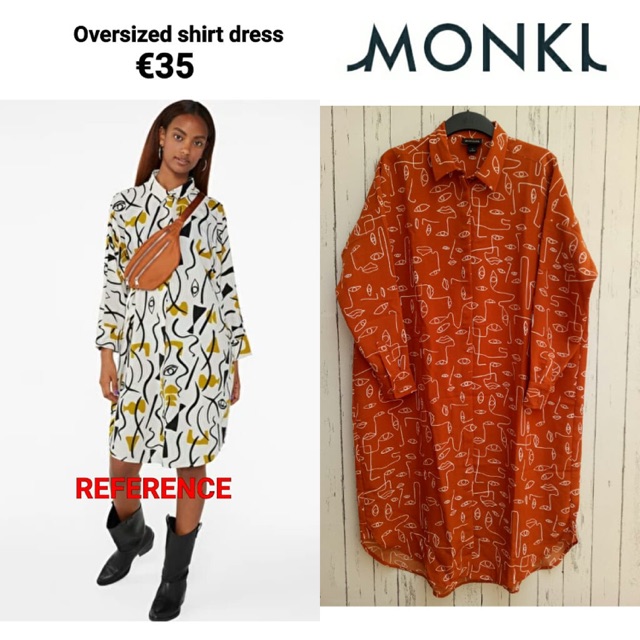 Monki oversized shirt dress