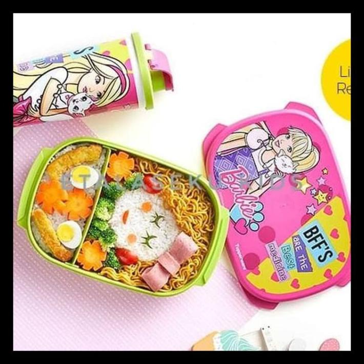 Ready Barbie Lunch Set Wadah Bekal Tupperware - Pink