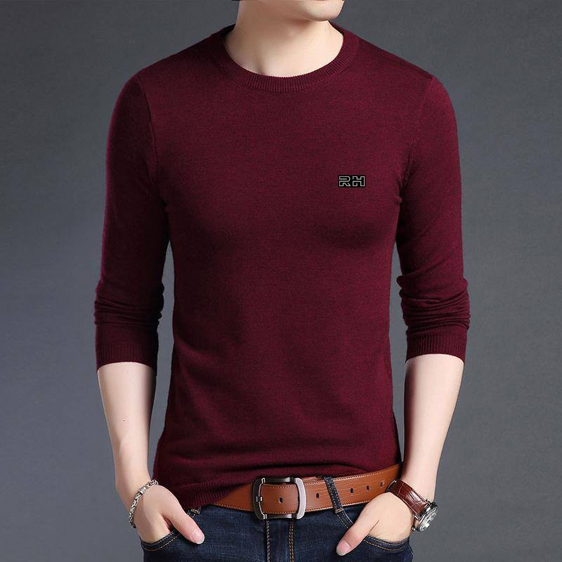 sweater rajut kerah oblong / o-neck