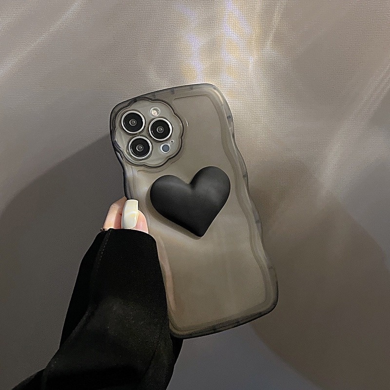 Soft case Hp Gambar Hati 3D Model Korea Untuk iphone 11promax / 12 / 13pro max / X / Xs max / XR / 7 / 8plus / se2020