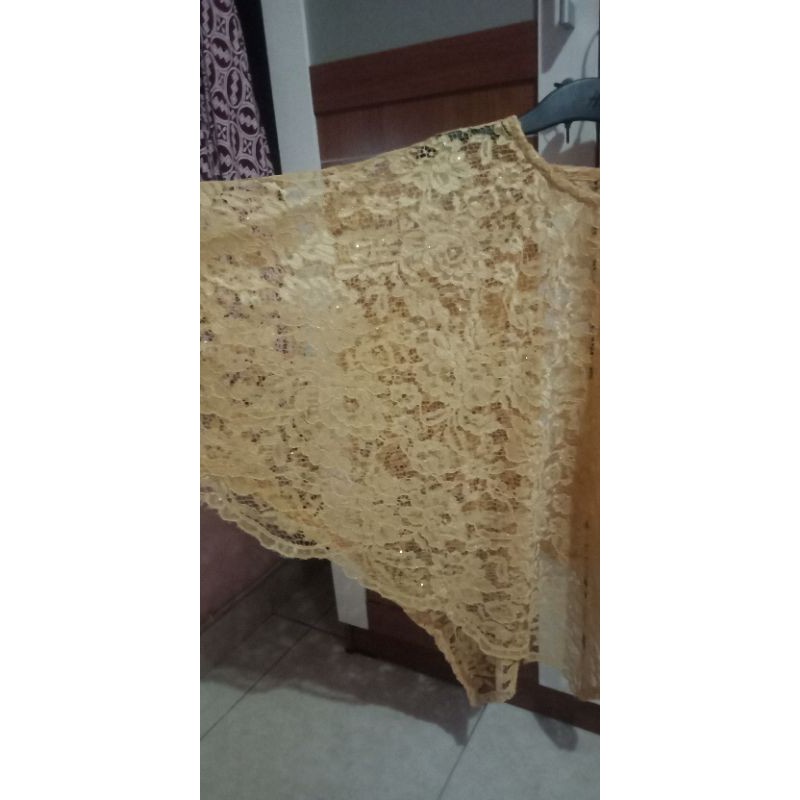 outer brokat | indah bordir | luaran baju kondangan