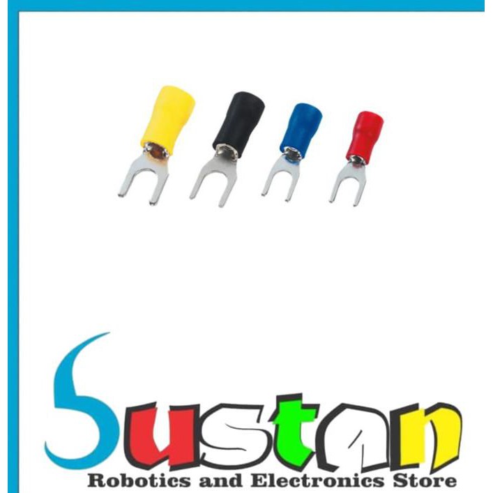 Skun Kabel Garpu Isolasi Skun Y Norm 1.25-32Y Terminals Skun Y Cable - Merah Bust4N7 Diminati Banget