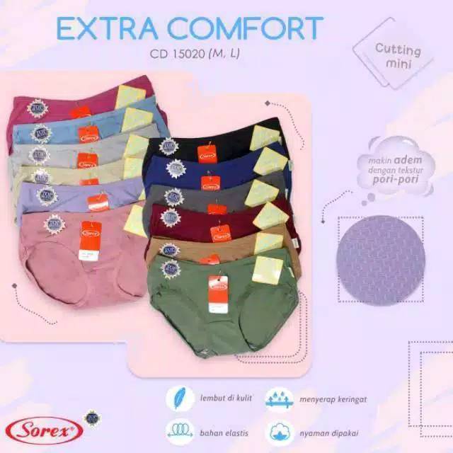 SOREX Cd Wanita Pori Pori 15020  Extra Comfort SOREX Original